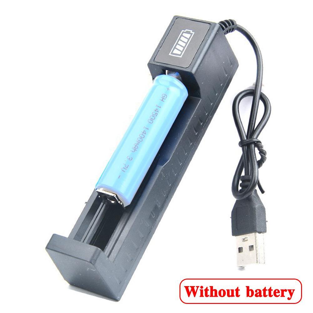 Accessories For Vaping - ユニバーサル18650バッテリー充電器 USBスマートシングルスロット 26650 14500 16340 3.7V