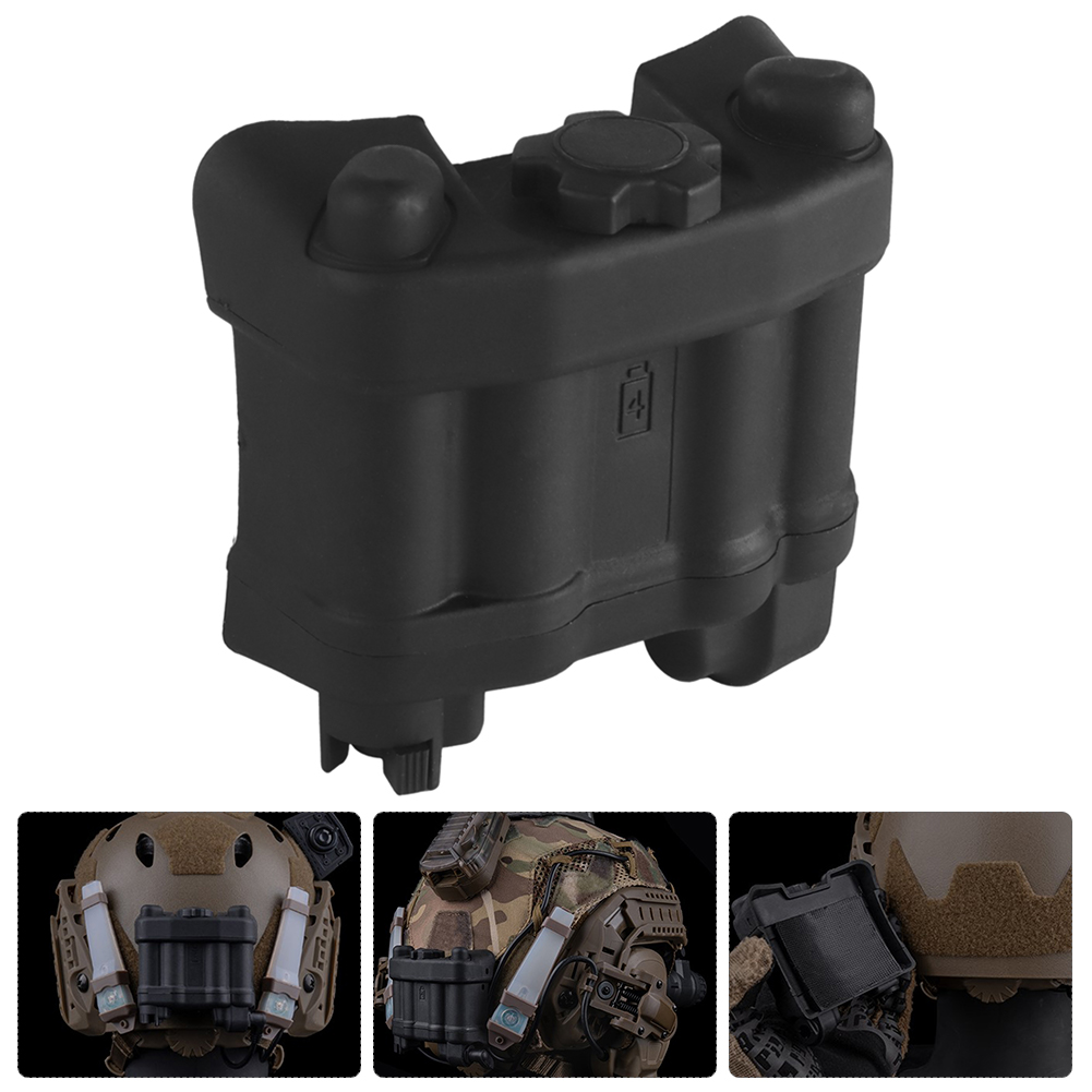 Battery Case Storage - バッテリーボックス保持システム ヘルメット NVG バッテリーポーチ リアルなバッテリー収納ホルダーパック AN/PVS31