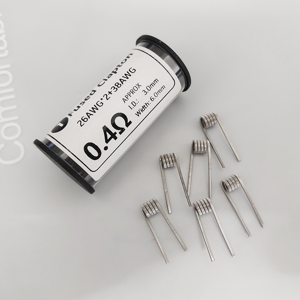Coil Building Kit - 6 個 Ni80 26x2+38AWG ID3.0 0.4ohm