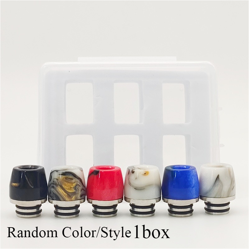 Drip Tip Resin - ランダムカラー 810/510 ドリップノズル マルチスタイル ステンレス樹脂ストロージョイントキット TFV16