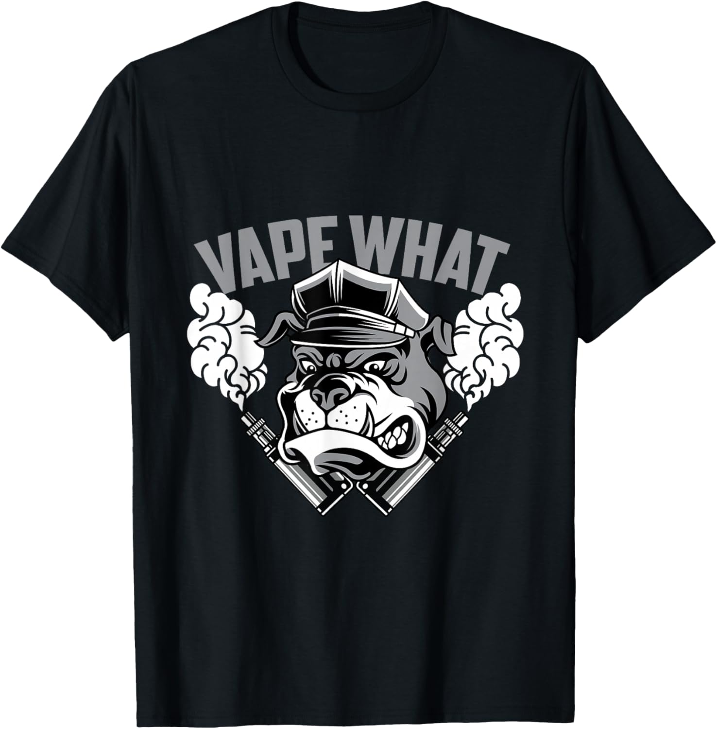 Vaping Shop - Vape What Bulldog グラフィック プリント メンズ