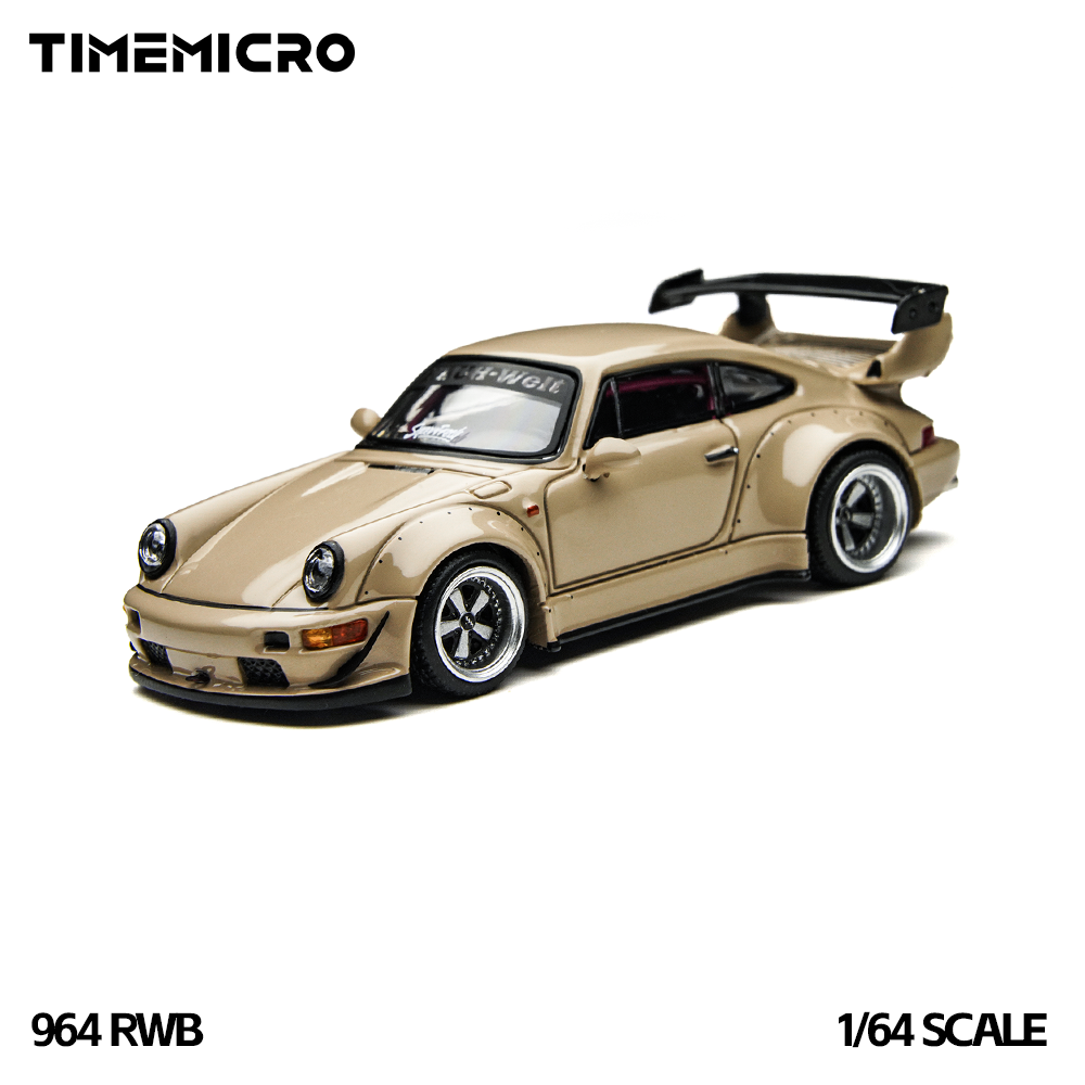 Battery Case Storage - タイムマイクロ1:64 RWB 964 ベージュ ギフトボックスセット ダイキャスト合金製シミュレーションカーモデル