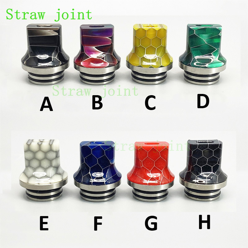 ステンレス鋼の樹脂ストロージョイント、フラットマウス、810 - Drip Tip Resin のレビューと価格