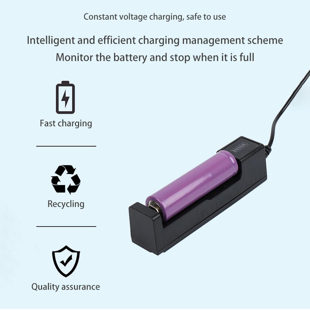 ユニバーサル18650バッテリー充電器 USBスマートシング - Accessories For Vaping のレビューと価格