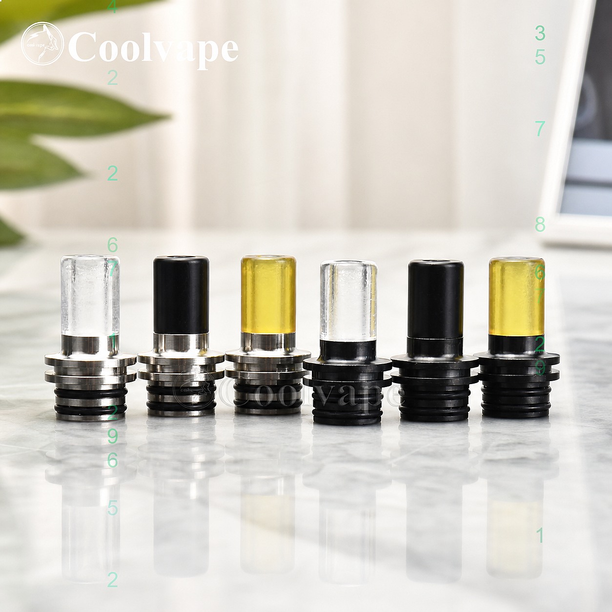 510 MTL ドリップチップ耐熱マウスピース ベイプ RT - Accessories For Vaping のレビューと価格
