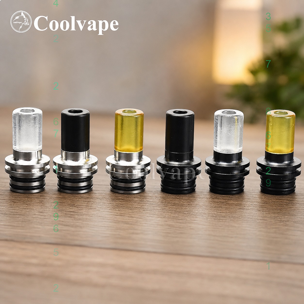 510 MTL ドリップチップ耐熱マウスピース ベイプ RT - Accessories For Vaping のレビューと価格