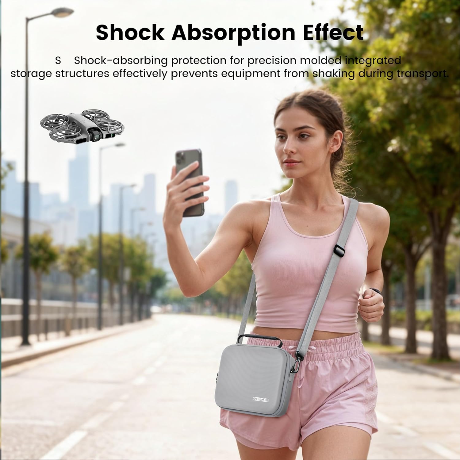STARTRC Neo 2 ポータブルPUショルダーバッグ  - Battery Case Storage のレビューと価格