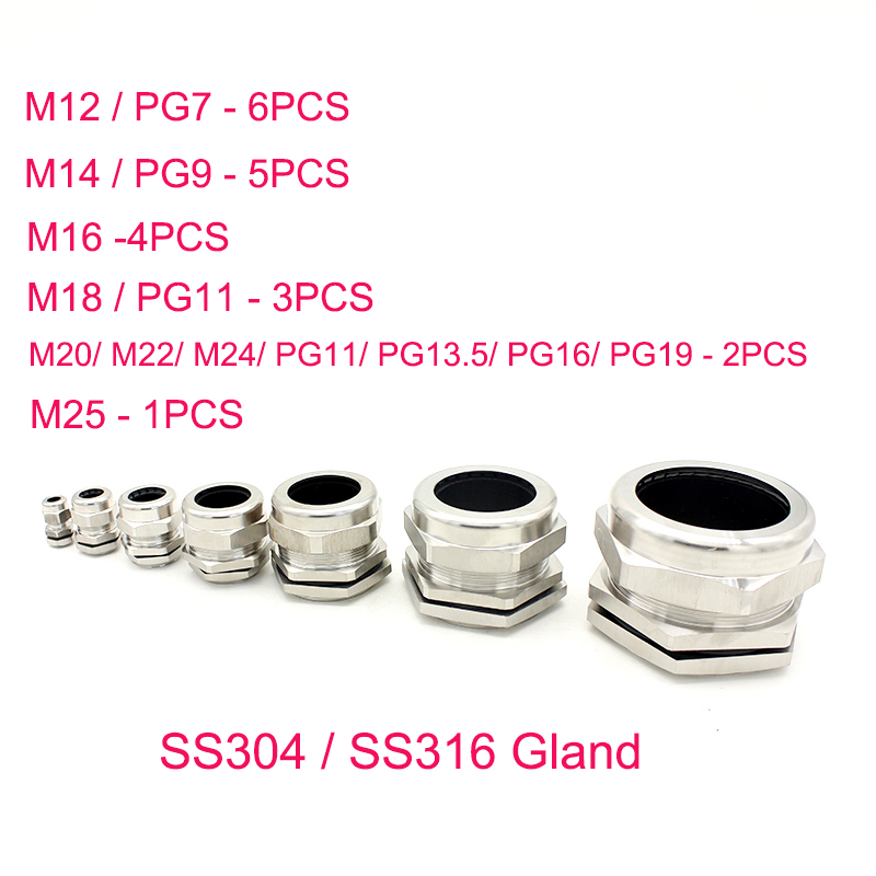 ステンレス鋼ケーブルグランド SS304 SS316 電気防 - Stainless Wire Ss316 のレビューと価格