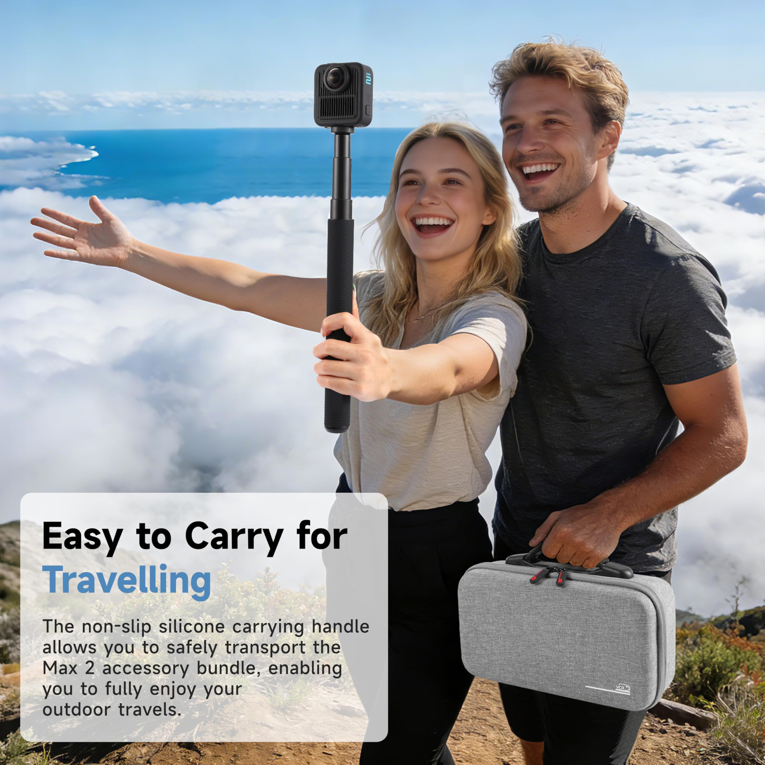 Gopro Max 2用キャリングケース 収納トラベルバッグ - Battery Case Storage のレビューと価格