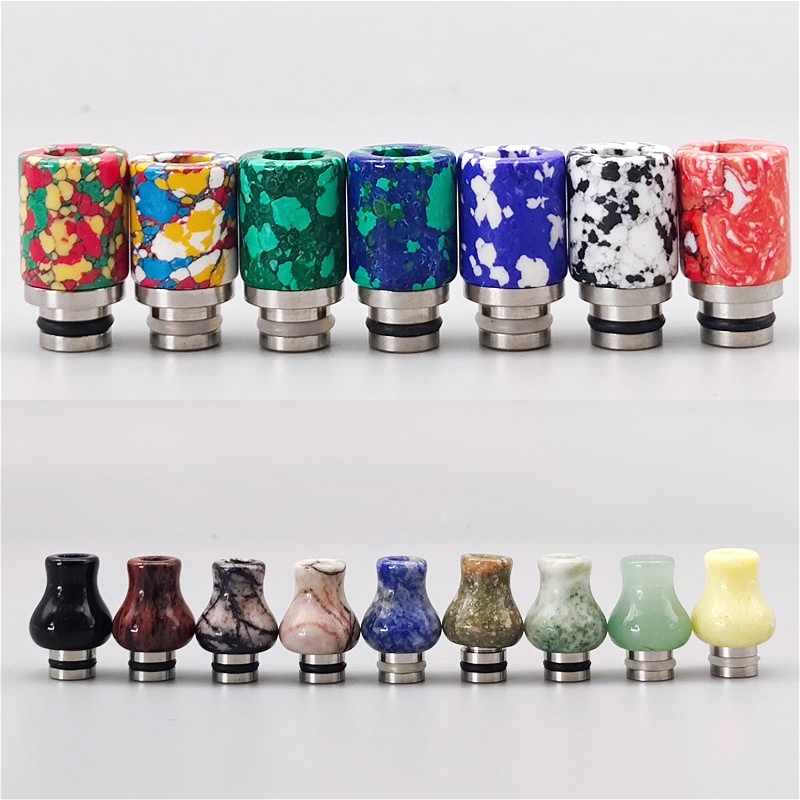 1 ピース 510 ドリップチップステンレス鋼樹脂模造翡翠タ - Drip Tip Resin のレビューと価格