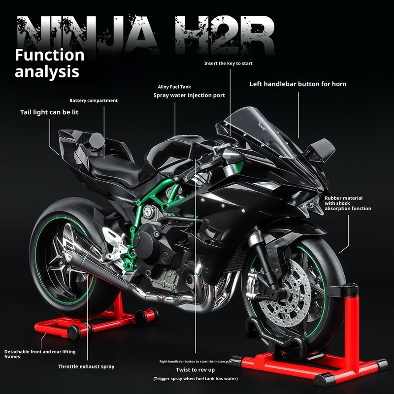 カワサキ ニンジャ H2R 1/9スケール ダイナミックモデ - Battery Case Storage のレビューと価格