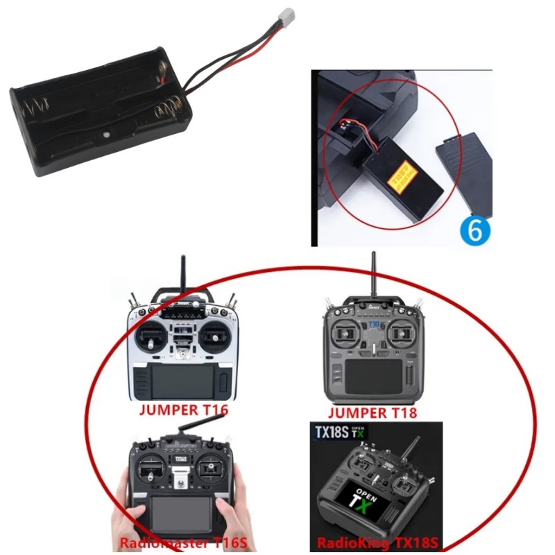 RadioMaster TX16S 2S 18650 バッテ - Battery Case Storage のレビューと価格