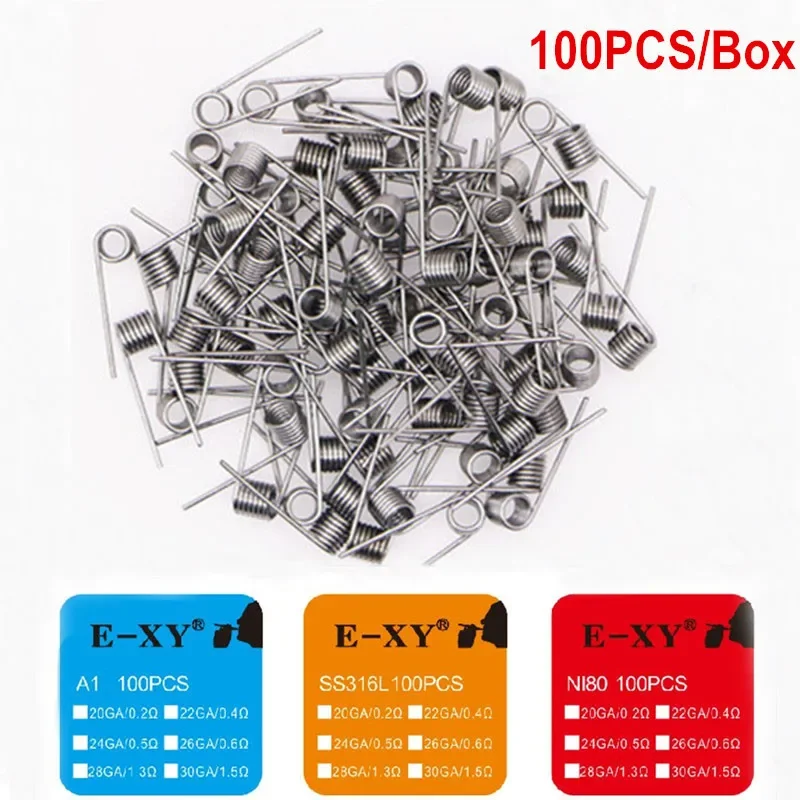 100 ピース/箱事前構築コイルワイヤー A1 SS316L - Coil Building Kit のレビューと価格