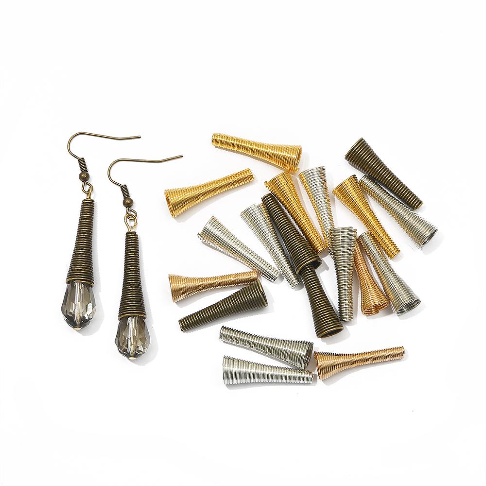 金属製スプリングキャップ,10個,ジュエリー作りアクセサリー - Coil Building Kit のレビューと価格