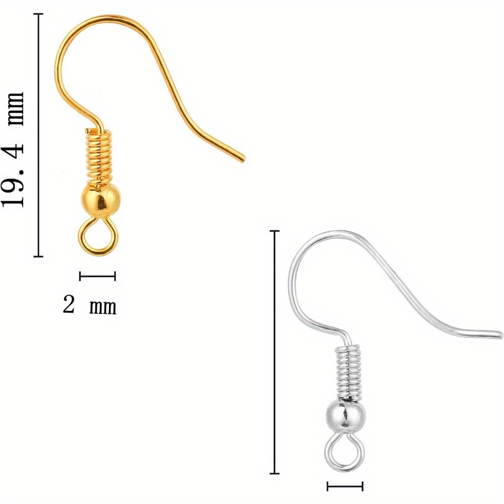 200個入りイヤリングフック、フィッシュフックイヤワイヤー、 - Coil Building Kit のレビューと価格